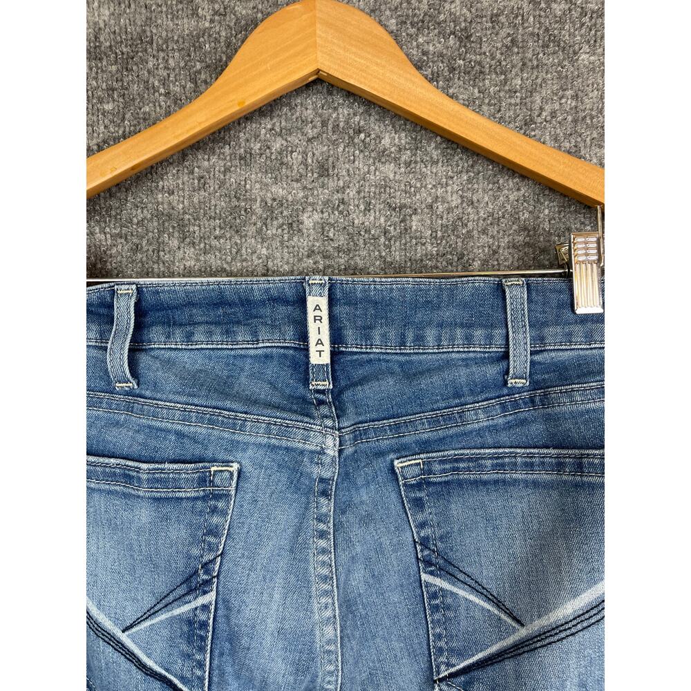 Ariat Jeans Women’s 32L Mid Rise Leila Slim Trouser Blue - Picture 7 of 13